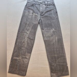 BDG Skate Fit Jeans Men’s 30 Gray Graphic Print Straight Leg Denim